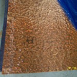 hand beaten copper sheet metal