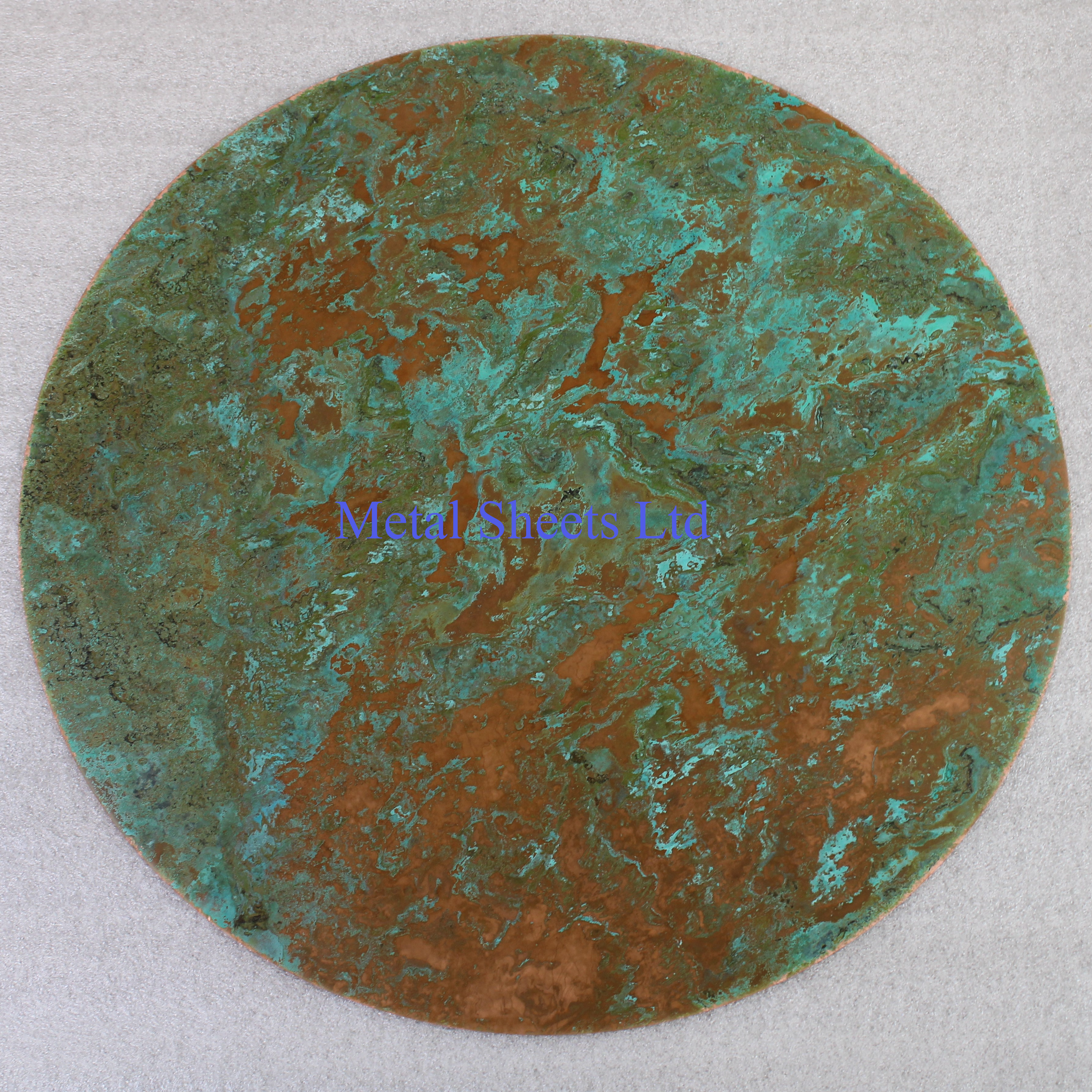 green patina copper sheet